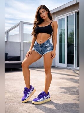 Nike Air Force 1 LV8 Skeleton Purple / X-Ray Style – Size 13 (QS)